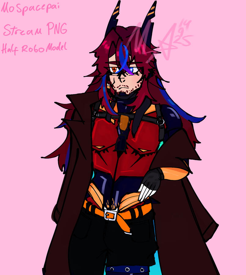 HALF ROBO STREAM PNG